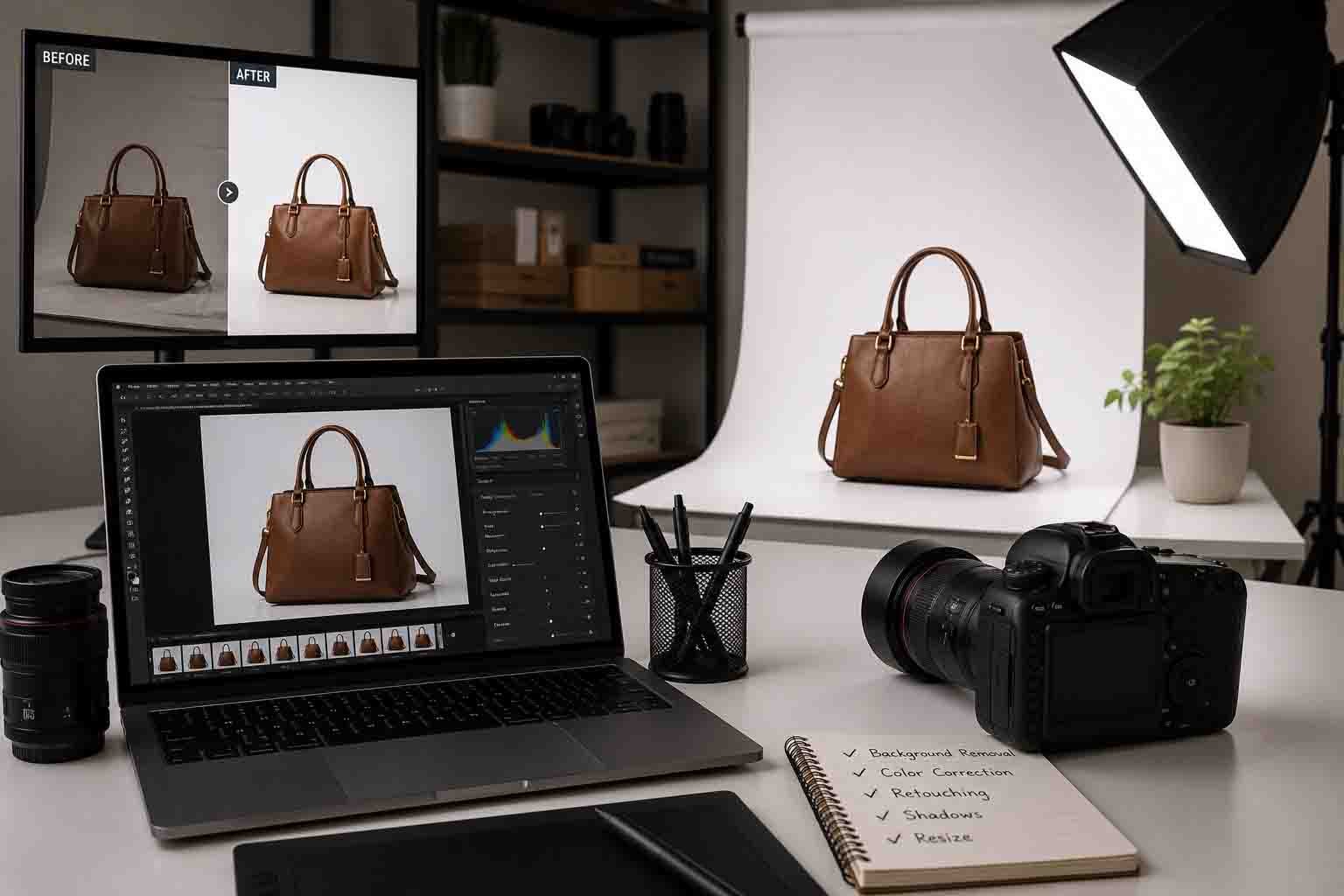 Professional product image editing service