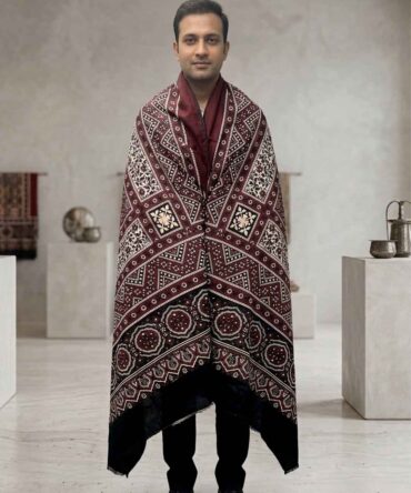 Sindhi Ajrak Standard Size
