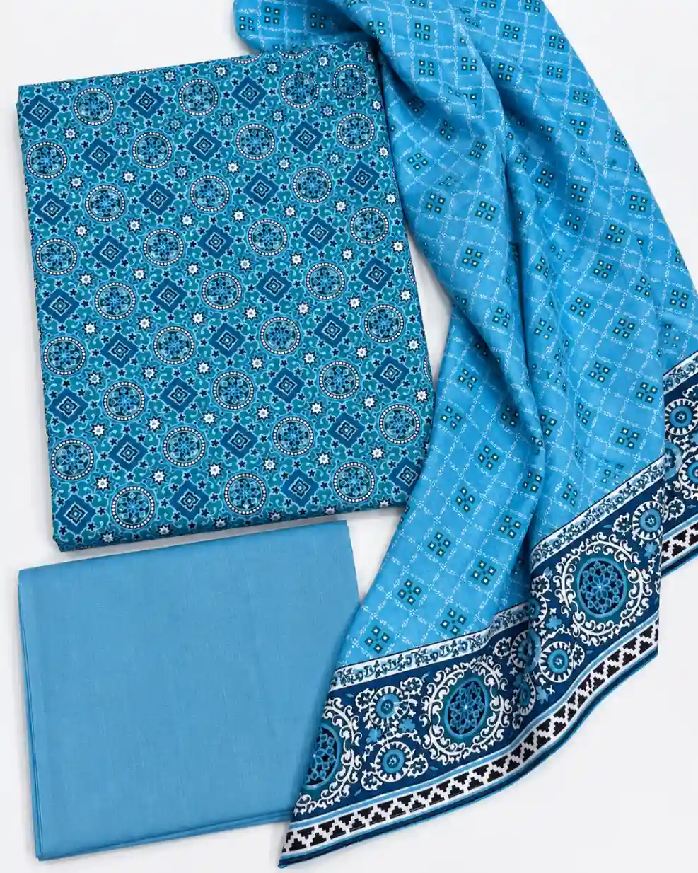 Ajrak Printed 3pc Suit - Image 3