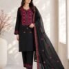 3-Piece Cotton Suit with Needlework & Sheesha Work