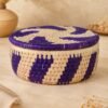 Handwoven Date-Palm Leaf Basket with Lid - Image 2