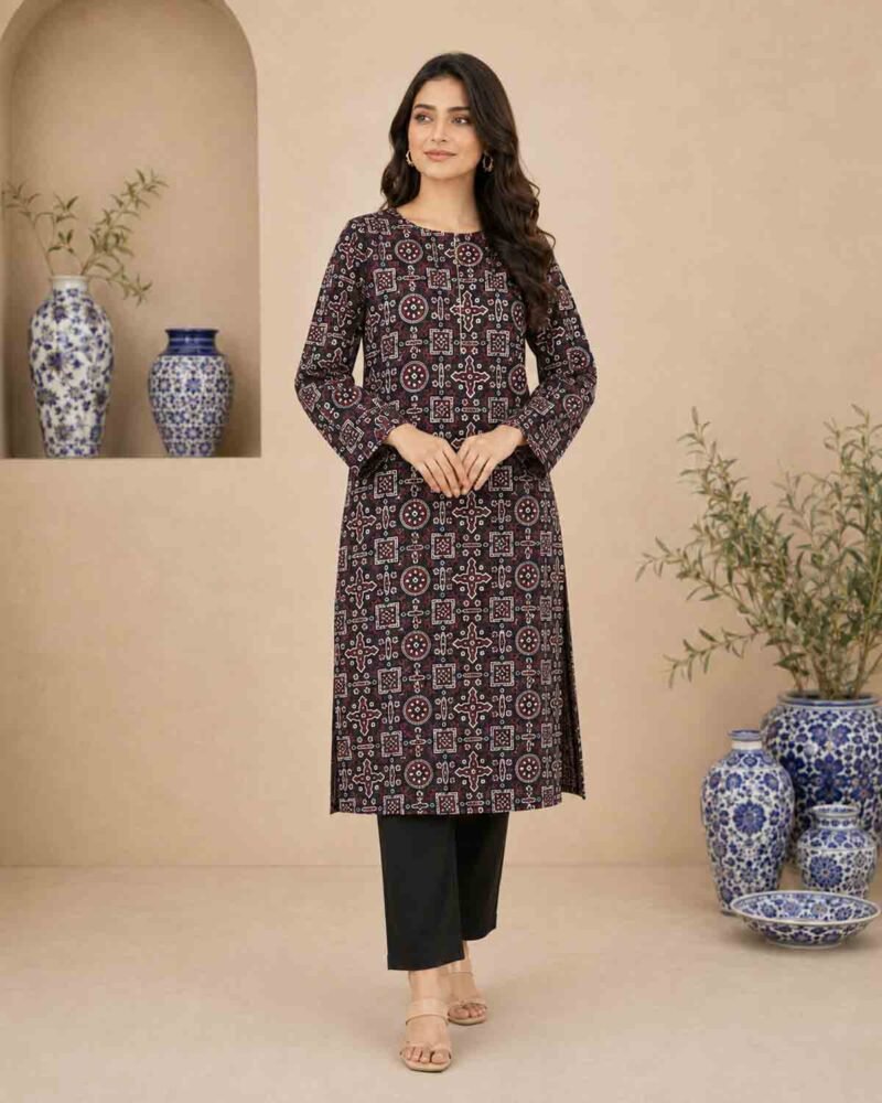 Hand Block Ajrak Printed Shirt