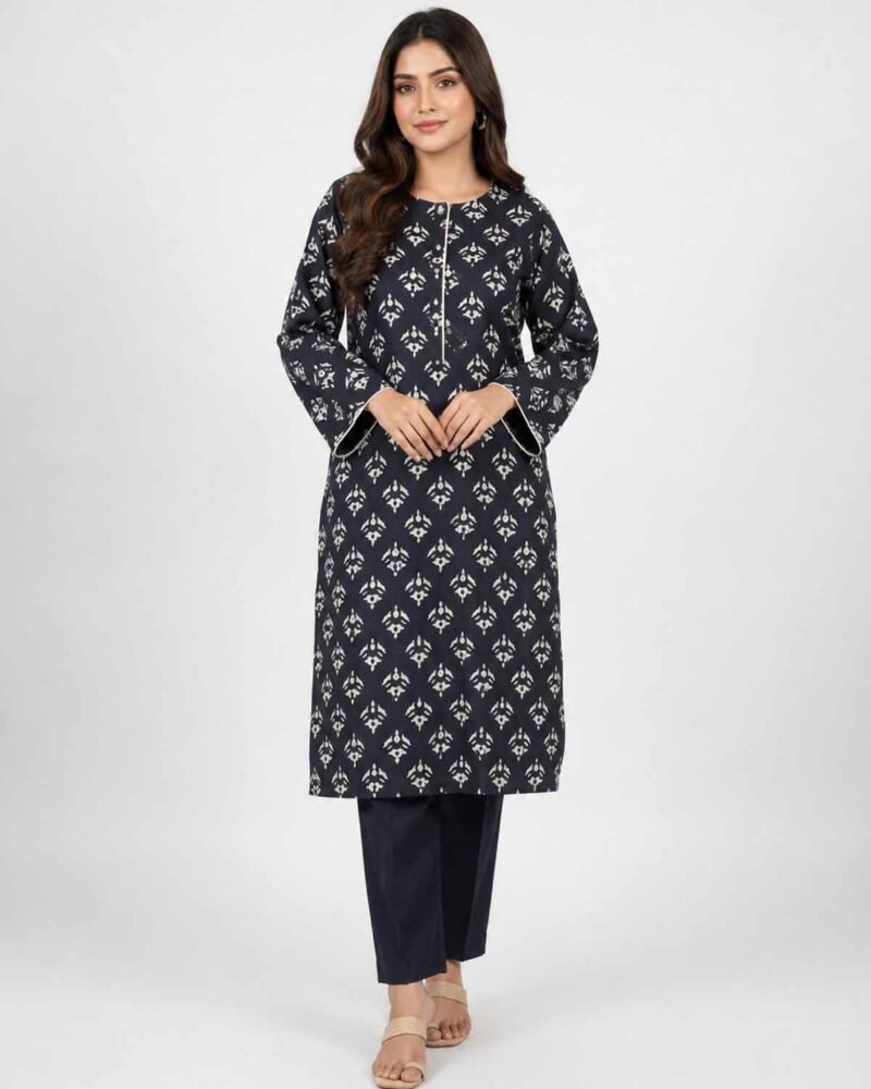 Hand Block Printed Shirt- Black