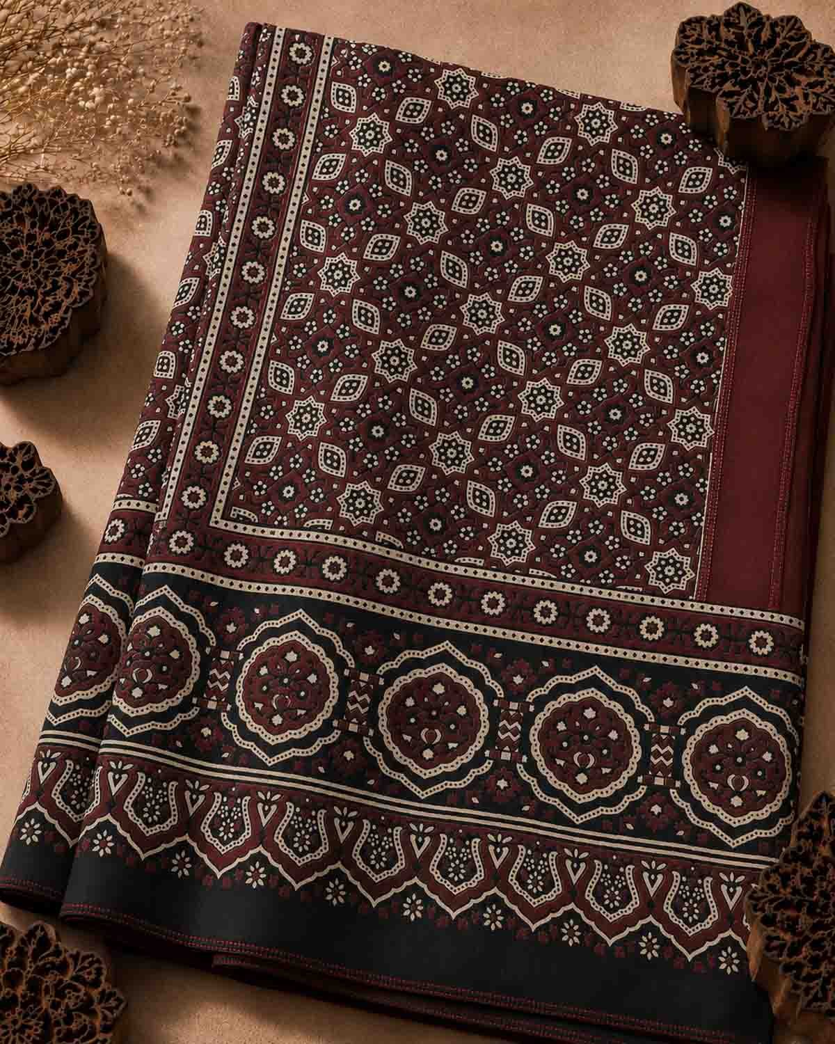 Ajrak Leaf Jaal- Men - Image 2
