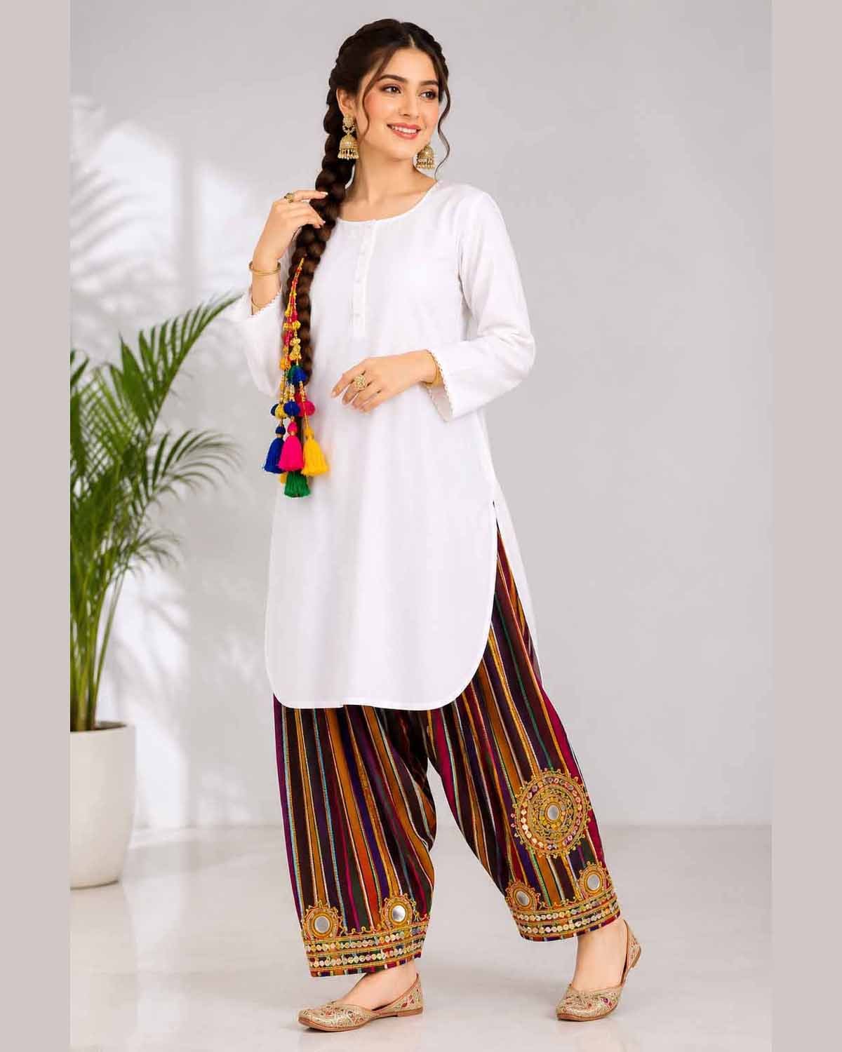 Susi Gota Work Shalwar